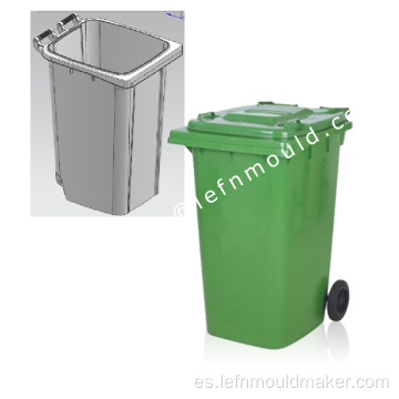 Molde de inyección de plástico industrial Molde de cubo de basura de 120l